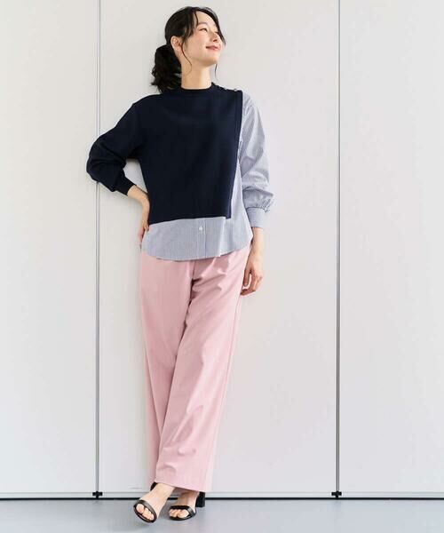 GEORGES RECH / ジョルジュ・レッシュ ニット・セーター | ストライプコンビアシンメトリーニット | 詳細14