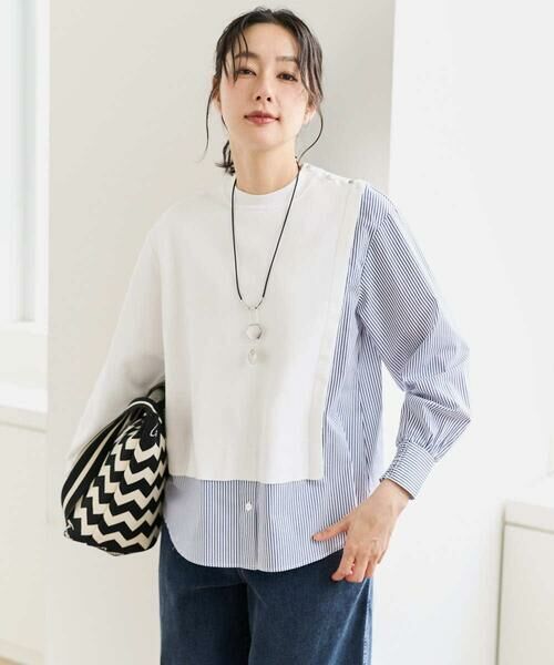 GEORGES RECH / ジョルジュ・レッシュ ニット・セーター | ストライプコンビアシンメトリーニット | 詳細2