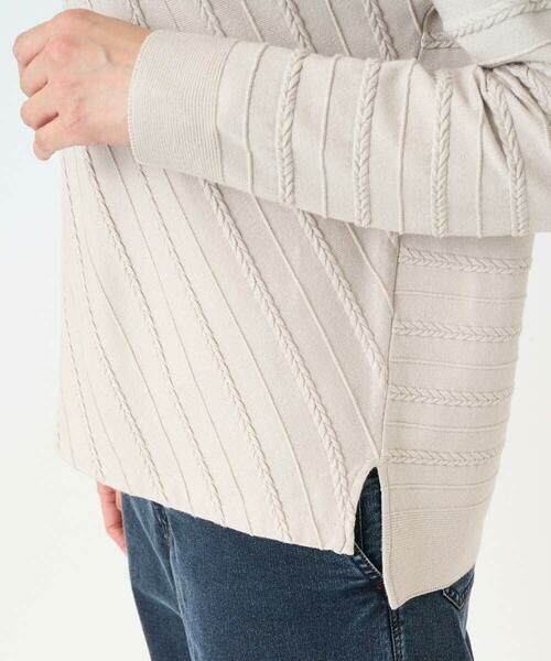 GEORGES RECH / ジョルジュ・レッシュ ニット・セーター | ケーブル柄ニットプルオーバー | 詳細8
