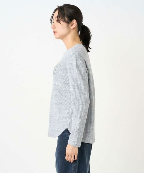 GEORGES RECH / ジョルジュ・レッシュ カットソー | ラメニットテープロゴ刺繍プルオーバー | 詳細4