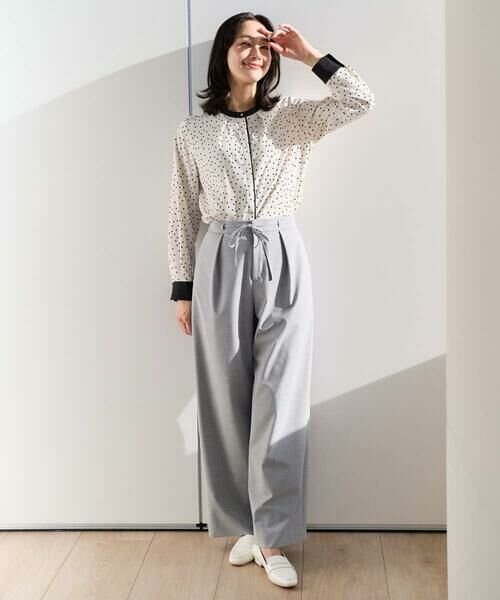 GEORGES RECH / ジョルジュ・レッシュ シャツ・ブラウス | [セットアップ対応]ランダムドットバンドカラーブラウス | 詳細20