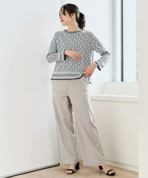 GEORGES RECH / ジョルジュ・レッシュ ニット・セーター | [日本製]レース柄ジャカードニットプルオーバー | 詳細18