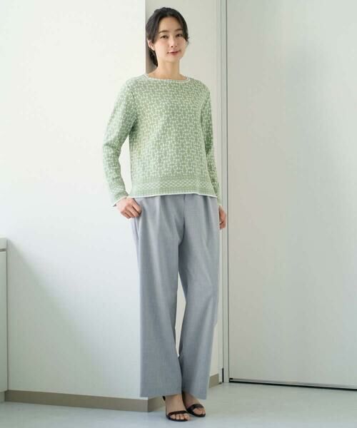 GEORGES RECH / ジョルジュ・レッシュ ニット・セーター | [日本製]レース柄ジャカードニットプルオーバー | 詳細20