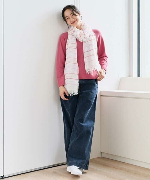 GEORGES RECH / ジョルジュ・レッシュ ニット・セーター | 切り替えニット9分袖プルオーバー | 詳細19