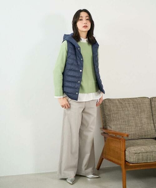 GEORGES RECH / ジョルジュ・レッシュ ニット・セーター | 切り替えニット9分袖プルオーバー | 詳細26