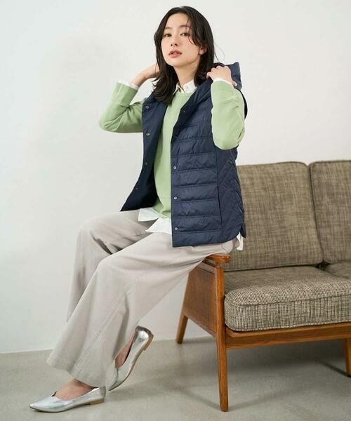 GEORGES RECH / ジョルジュ・レッシュ ニット・セーター | 切り替えニット9分袖プルオーバー | 詳細27