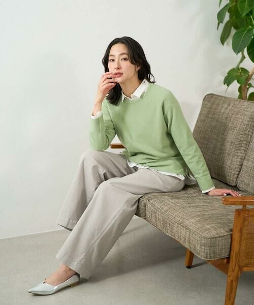 GEORGES RECH / ジョルジュ・レッシュ ニット・セーター | 切り替えニット9分袖プルオーバー | 詳細28