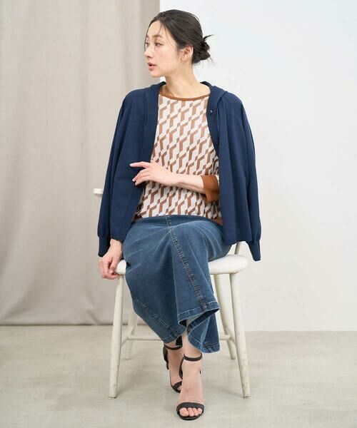 GEORGES RECH / ジョルジュ・レッシュ カーディガン・ボレロ | [アンサンブル対応]ニットフードカーディガン | 詳細1