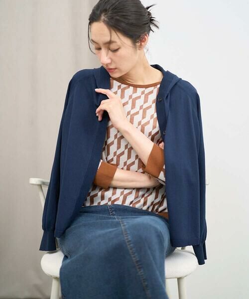 GEORGES RECH / ジョルジュ・レッシュ カーディガン・ボレロ | [アンサンブル対応]ニットフードカーディガン | 詳細14