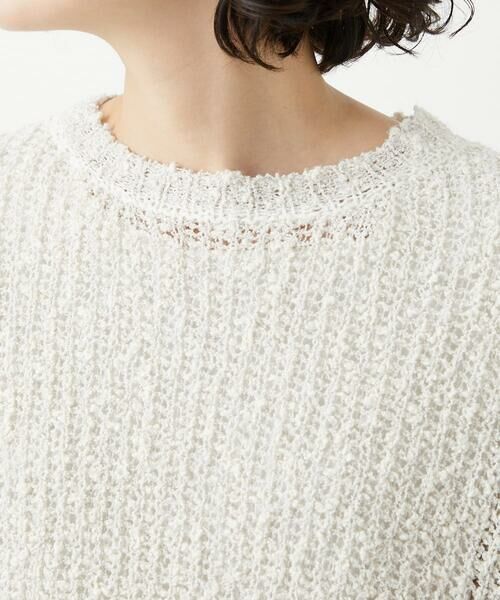 GEORGES RECH / ジョルジュ・レッシュ ニット・セーター | コットンスラブヤーン5分袖ニット | 詳細6