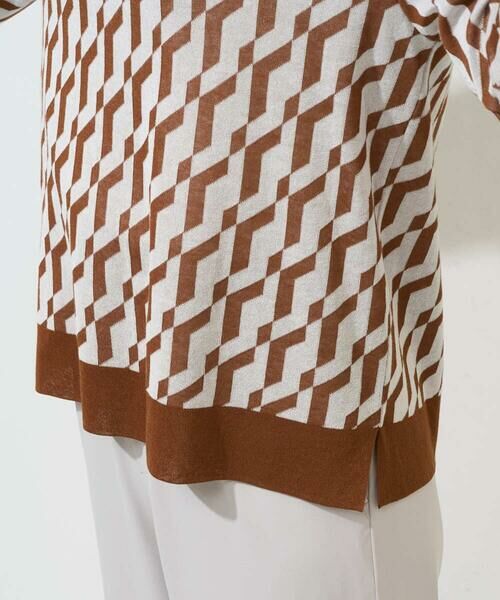 GEORGES RECH / ジョルジュ・レッシュ ニット・セーター | [日本製]ハイゲージ幾何ジャカードニット | 詳細22