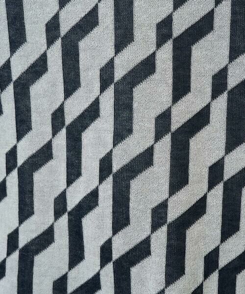 GEORGES RECH / ジョルジュ・レッシュ ニット・セーター | [日本製]ハイゲージ幾何ジャカードニット | 詳細8
