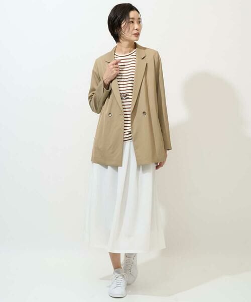 GEORGES RECH / ジョルジュ・レッシュ ロング・マキシ丈スカート | [セットアップ対応]シアーギャザーセミフレアスカート | 詳細13