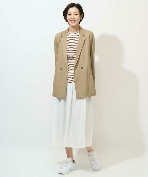 GEORGES RECH / ジョルジュ・レッシュ ロング・マキシ丈スカート | [セットアップ対応]シアーギャザーセミフレアスカート | 詳細14