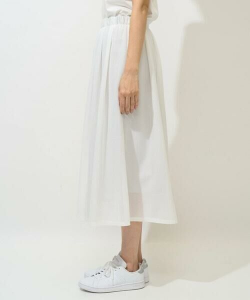 GEORGES RECH / ジョルジュ・レッシュ ロング・マキシ丈スカート | [セットアップ対応]シアーギャザーセミフレアスカート | 詳細4