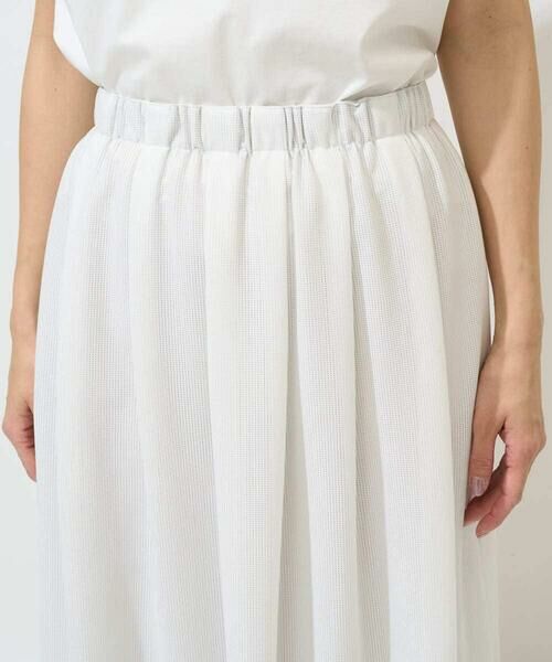 GEORGES RECH / ジョルジュ・レッシュ ロング・マキシ丈スカート | [セットアップ対応]シアーギャザーセミフレアスカート | 詳細6