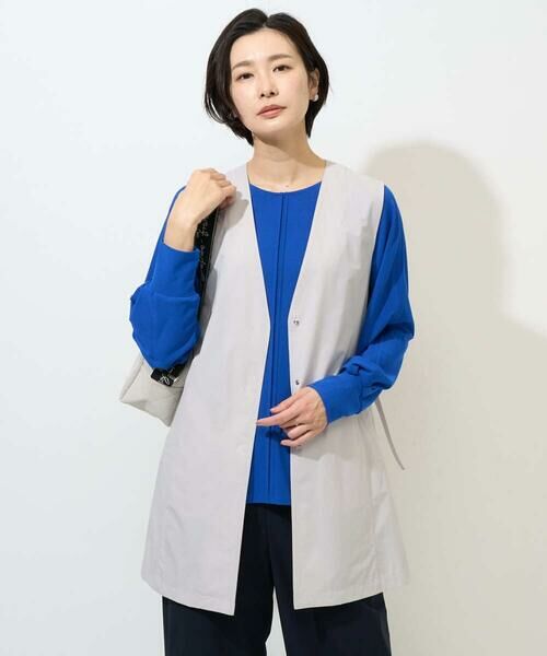 GEORGES RECH / ジョルジュ・レッシュ ベスト | [セットアップ対応]4WAYタフタロングジレ | 詳細1