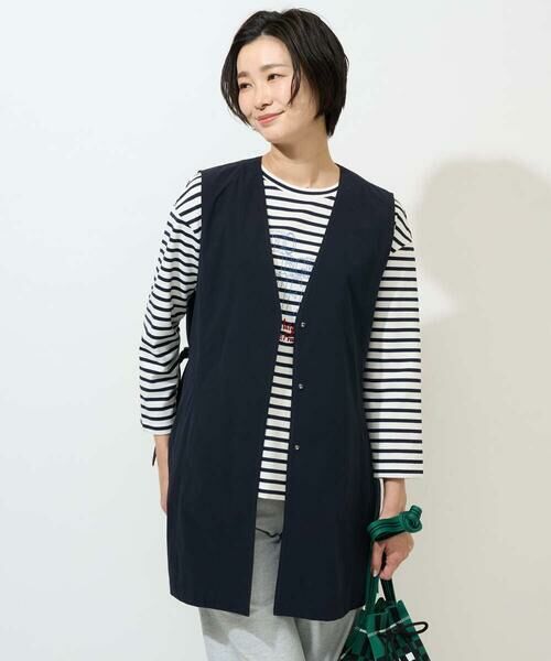 GEORGES RECH / ジョルジュ・レッシュ ベスト | [セットアップ対応]4WAYタフタロングジレ | 詳細2