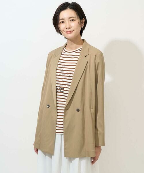GEORGES RECH / ジョルジュ・レッシュ テーラードジャケット | ダブルブレストテーラードジャケット（ベージュ）