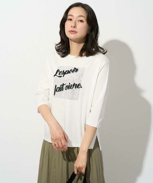 GEORGES RECH / ジョルジュ・レッシュ カットソー | スムースジャージーロゴ刺繍カットソー | 詳細5