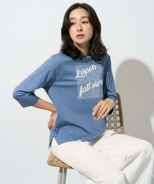 GEORGES RECH / ジョルジュ・レッシュ カットソー | スムースジャージーロゴ刺繍カットソー | 詳細8