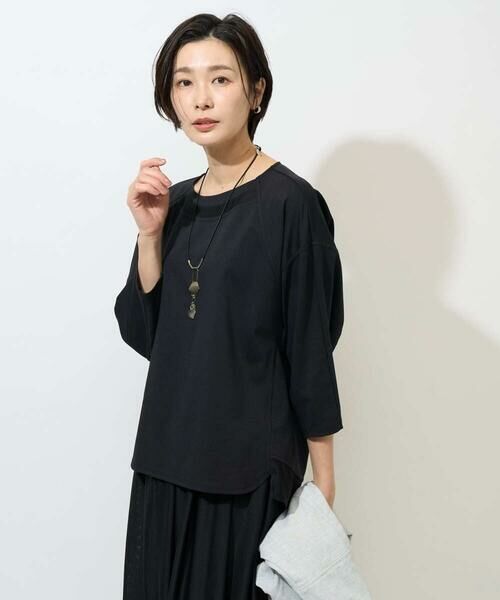 GEORGES RECH / ジョルジュ・レッシュ カットソー | [セットアップ対応]ドルマンスリーブシアーポンチカットソー | 詳細1