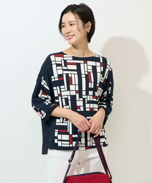 GEORGES RECH / ジョルジュ・レッシュ カットソー | トリコロールドルマンスリーブカットソー | 詳細1