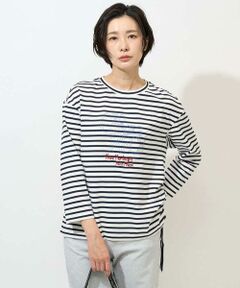 GEORGES RECH / ジョルジュ・レッシュ カットソー | ドロストアシンメトリーボーダーカットソー