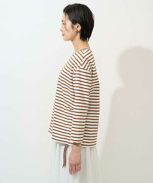 GEORGES RECH / ジョルジュ・レッシュ カットソー | ドロストアシンメトリーボーダーカットソー | 詳細10