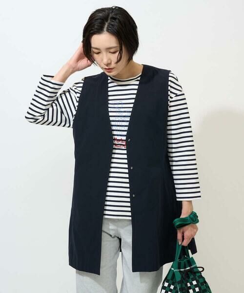 GEORGES RECH / ジョルジュ・レッシュ カットソー | ドロストアシンメトリーボーダーカットソー | 詳細3