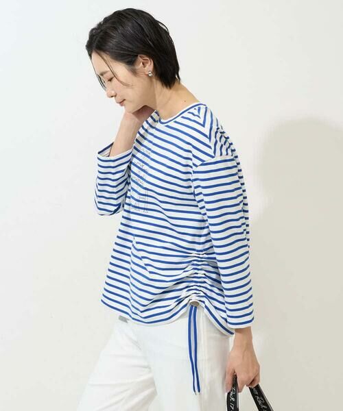 GEORGES RECH / ジョルジュ・レッシュ カットソー | ドロストアシンメトリーボーダーカットソー | 詳細5