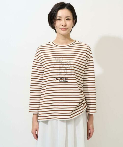 GEORGES RECH / ジョルジュ・レッシュ カットソー | ドロストアシンメトリーボーダーカットソー | 詳細9