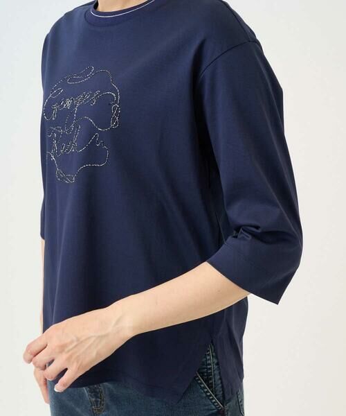 GEORGES RECH / ジョルジュ・レッシュ カットソー | [接触冷感]ラメコード刺繍ロゴカットソー | 詳細11