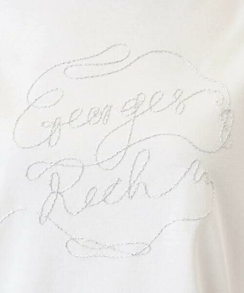 GEORGES RECH / ジョルジュ・レッシュ カットソー | [接触冷感]ラメコード刺繍ロゴカットソー | 詳細15