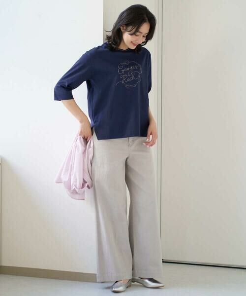 GEORGES RECH / ジョルジュ・レッシュ カットソー | [接触冷感]ラメコード刺繍ロゴカットソー | 詳細23