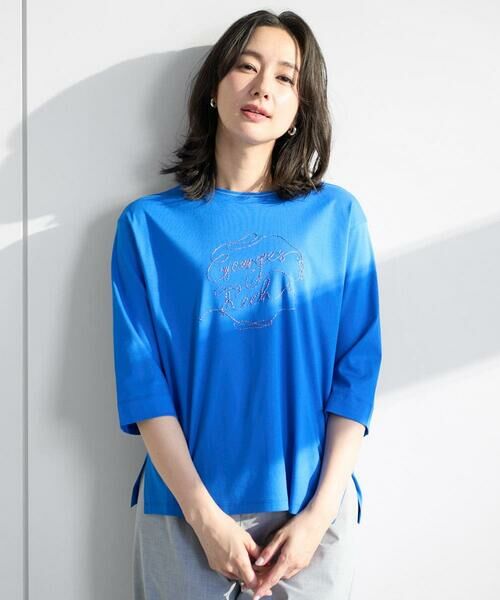 GEORGES RECH / ジョルジュ・レッシュ カットソー | [接触冷感]ラメコード刺繍ロゴカットソー | 詳細3