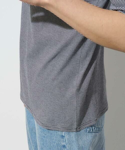 GEORGES RECH / ジョルジュ・レッシュ カットソー | [日本製]ボトルネックセミシアーボーダーカットソー | 詳細10