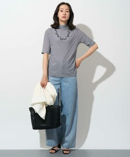 GEORGES RECH / ジョルジュ・レッシュ カットソー | [日本製]ボトルネックセミシアーボーダーカットソー | 詳細4