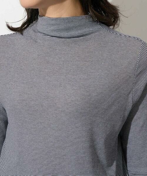 GEORGES RECH / ジョルジュ・レッシュ カットソー | [日本製]ボトルネックセミシアーボーダーカットソー | 詳細8