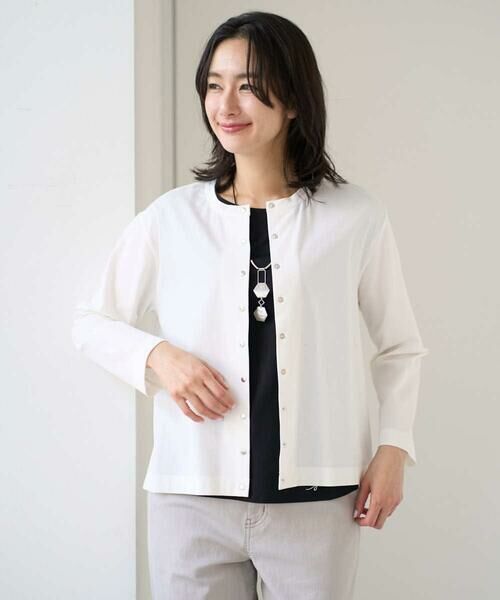 GEORGES RECH / ジョルジュ・レッシュ カーディガン・ボレロ | ジャージースナップカーディガン | 詳細3