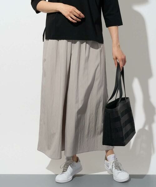 GEORGES RECH / ジョルジュ・レッシュ その他パンツ | ナチュラルブロードガウチョパンツ（ライトグレー）