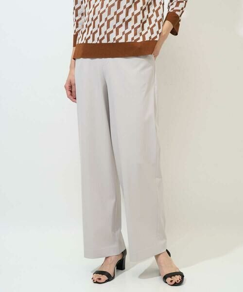 GEORGES RECH / ジョルジュ・レッシュ チノ・ワークパンツ | [日本製/多機能素材]ジャージーストレートパンツ（ライトグレー）