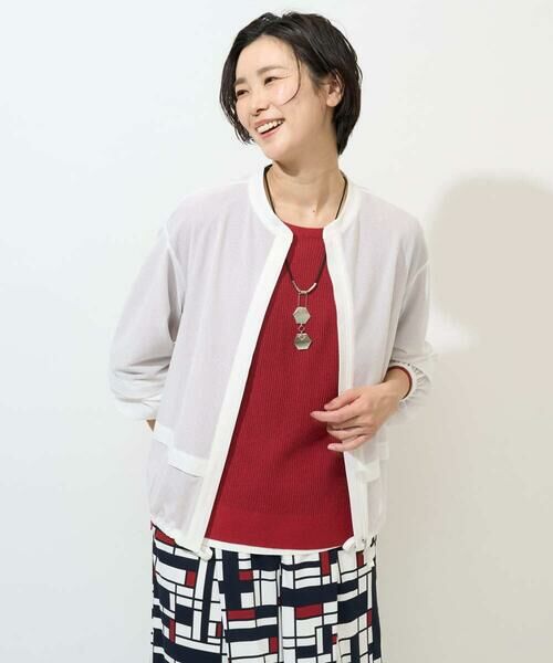 GEORGES RECH / ジョルジュ・レッシュ その他アウター | [セットアップ対応]スタンドカラーシアーブルゾン（ホワイト）