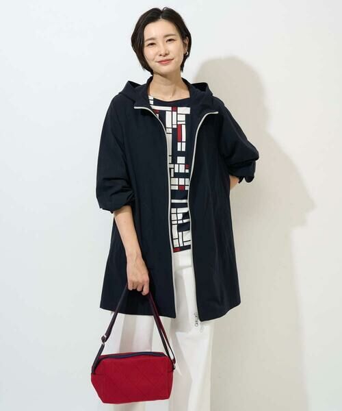 GEORGES RECH / ジョルジュ・レッシュ その他アウター | 4WAYタフタフーデッドコート（ネイビー）