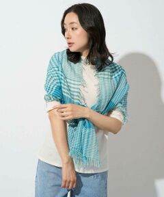 GEORGES RECH / ジョルジュ・レッシュ マフラー・ショール・スヌード・ストール | コットンリネンチェックストール