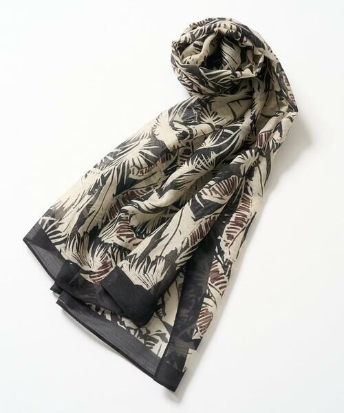 GEORGES RECH / ジョルジュ・レッシュ マフラー・ショール・スヌード・ストール | サファリリーフプリントストール | 詳細2