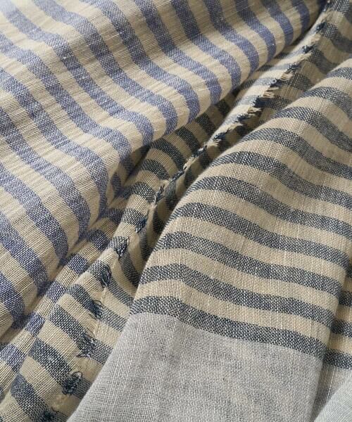 GEORGES RECH / ジョルジュ・レッシュ マフラー・ショール・スヌード・ストール | コットンリネンボーダーストール | 詳細4