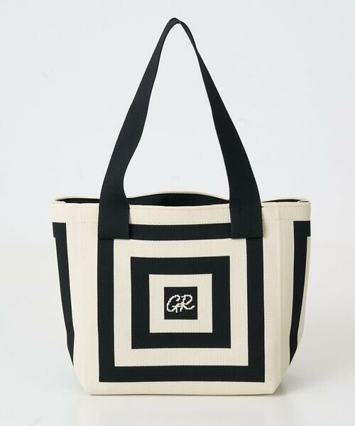 GEORGES RECH / ジョルジュ・レッシュ トートバッグ | 幾何学柄ニットトートバッグ | 詳細1