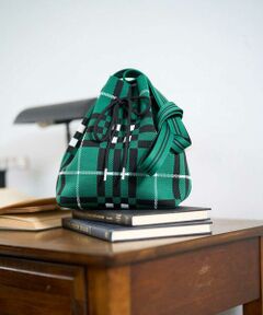 GEORGES RECH / ジョルジュ・レッシュ その他小物 | 幾何学柄ニット巾着ショルダーバッグ