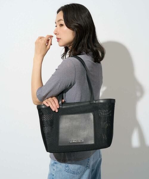 GEORGES RECH / ジョルジュ・レッシュ トートバッグ | スパンコールボーダー刺繍シアートートバッグ | 詳細1